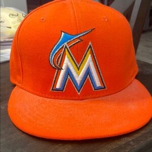 New Era Orange Miami Marlins Hat